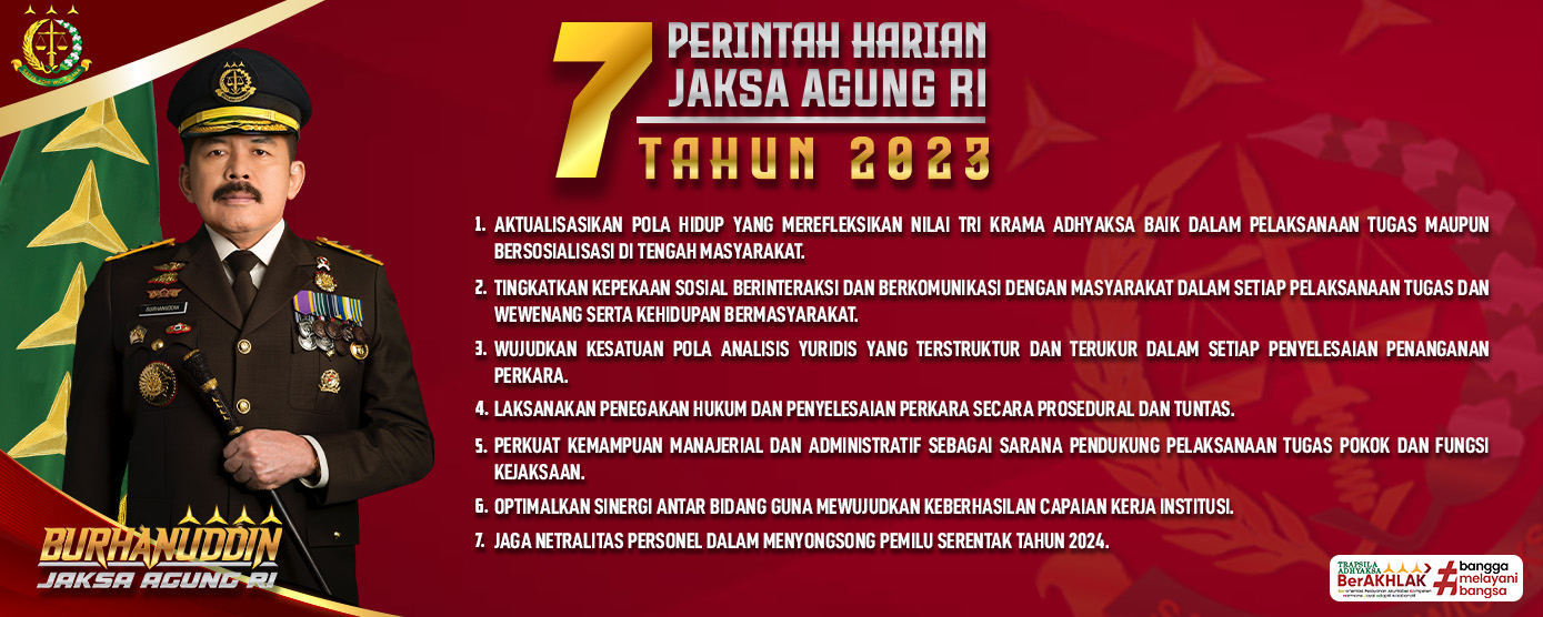 7 Perintah Jaksa Agung